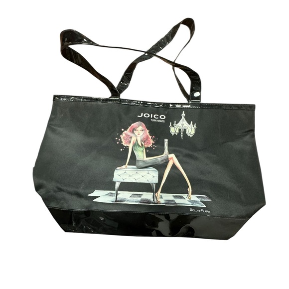 Joico Bella Pilar Nylon and Patent Leather Tote Bag. NWOT. - Picture 2 of 9